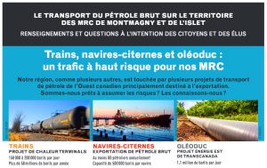 Encart sur Énergie Est dans l’hebdo régional L’Oie Blanche